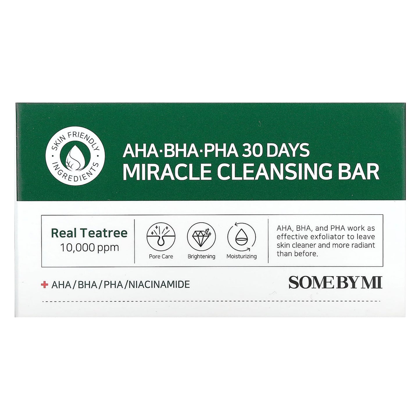 SOME BY MI, AHA. BHA. PHA 30 Days Miracle Cleansing Bar, 106 g - Image 1