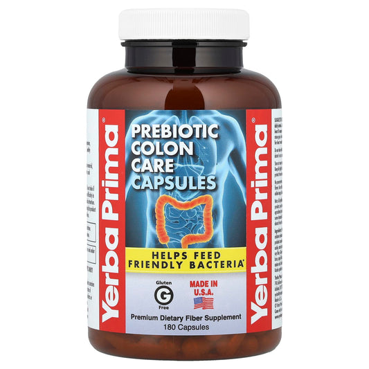 Yerba Prima, Prebiotic Colon Care, 180 Capsules - Image 1