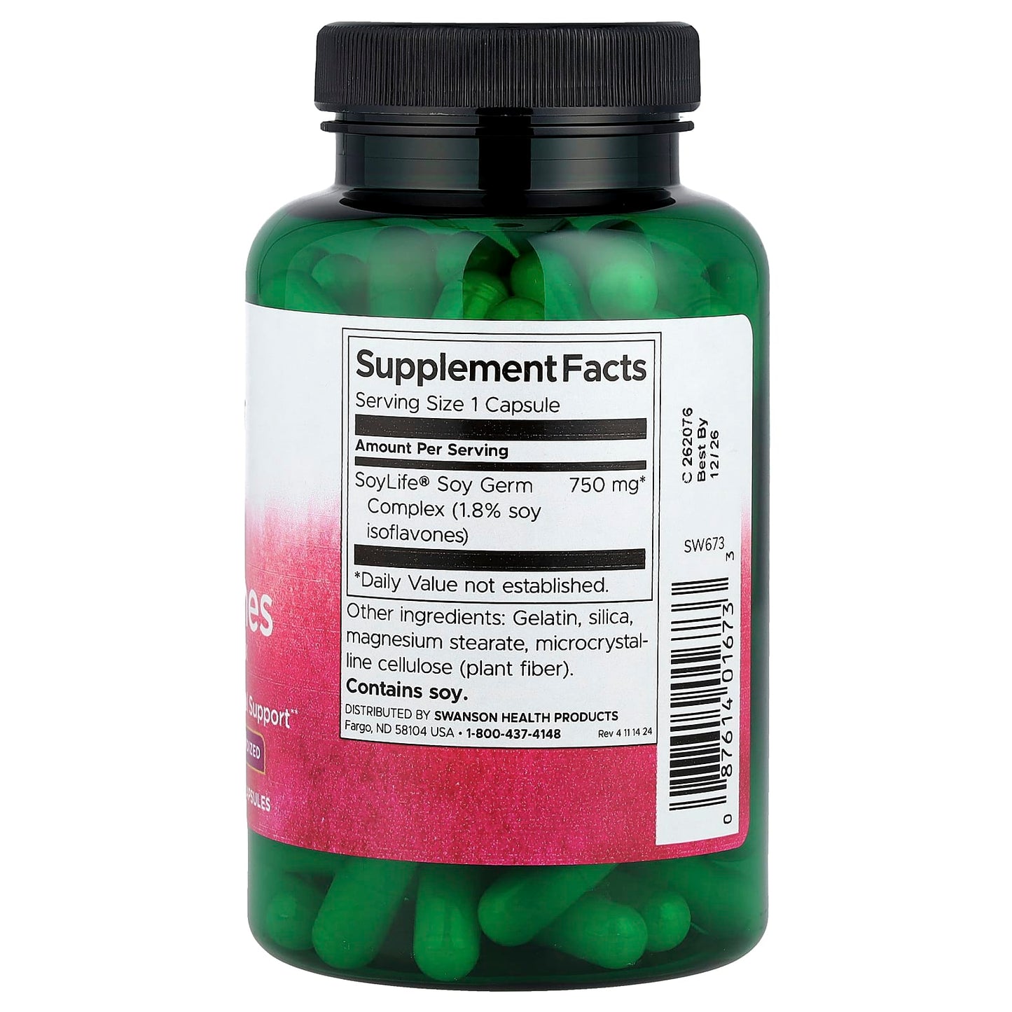 Swanson, Soy Isoflavones, 750 mg, 120 Capsules