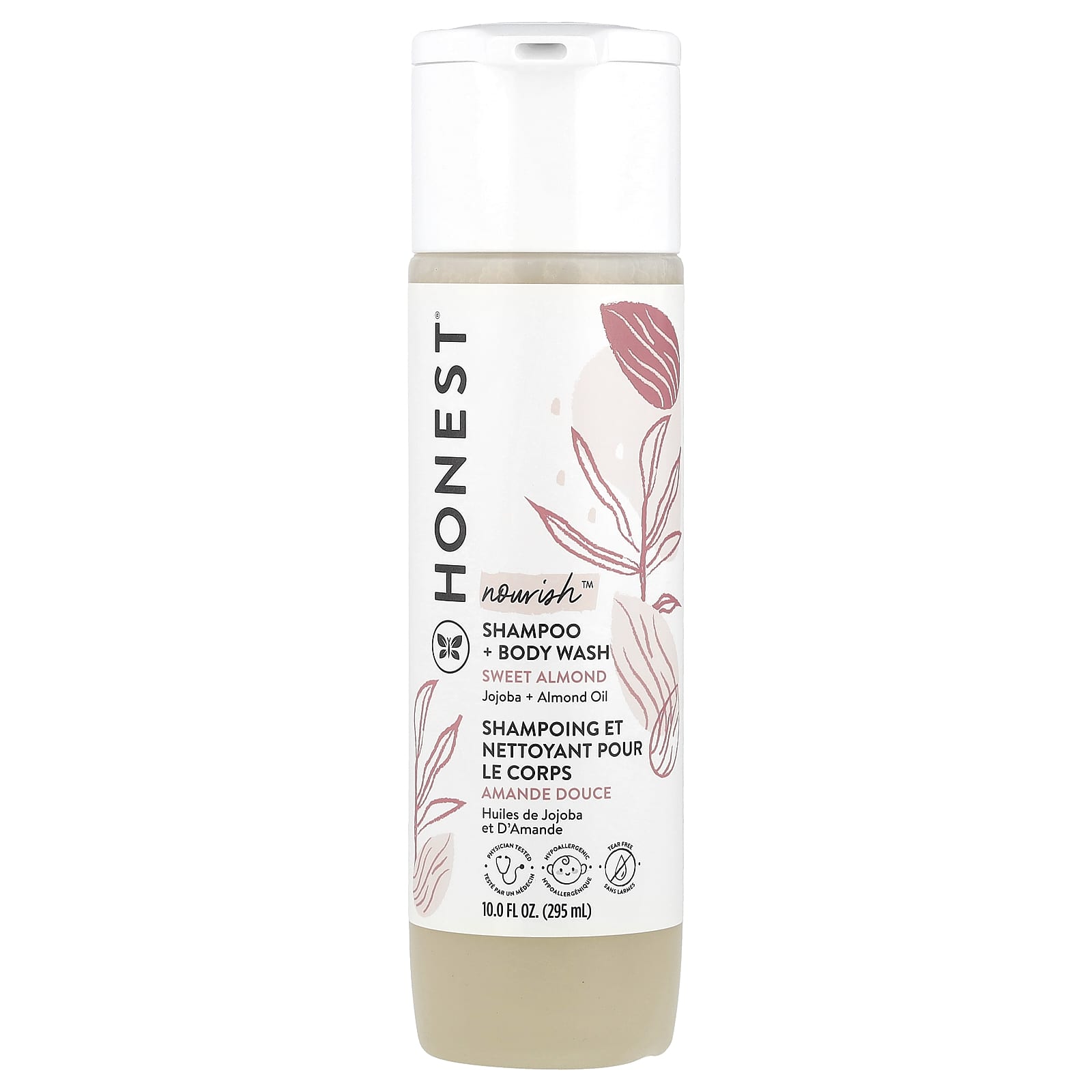 The Honest Company, Nourish™, Shampoo + Body Wash, Sweet Almond, 10 fl oz (295 ml) - Image 1