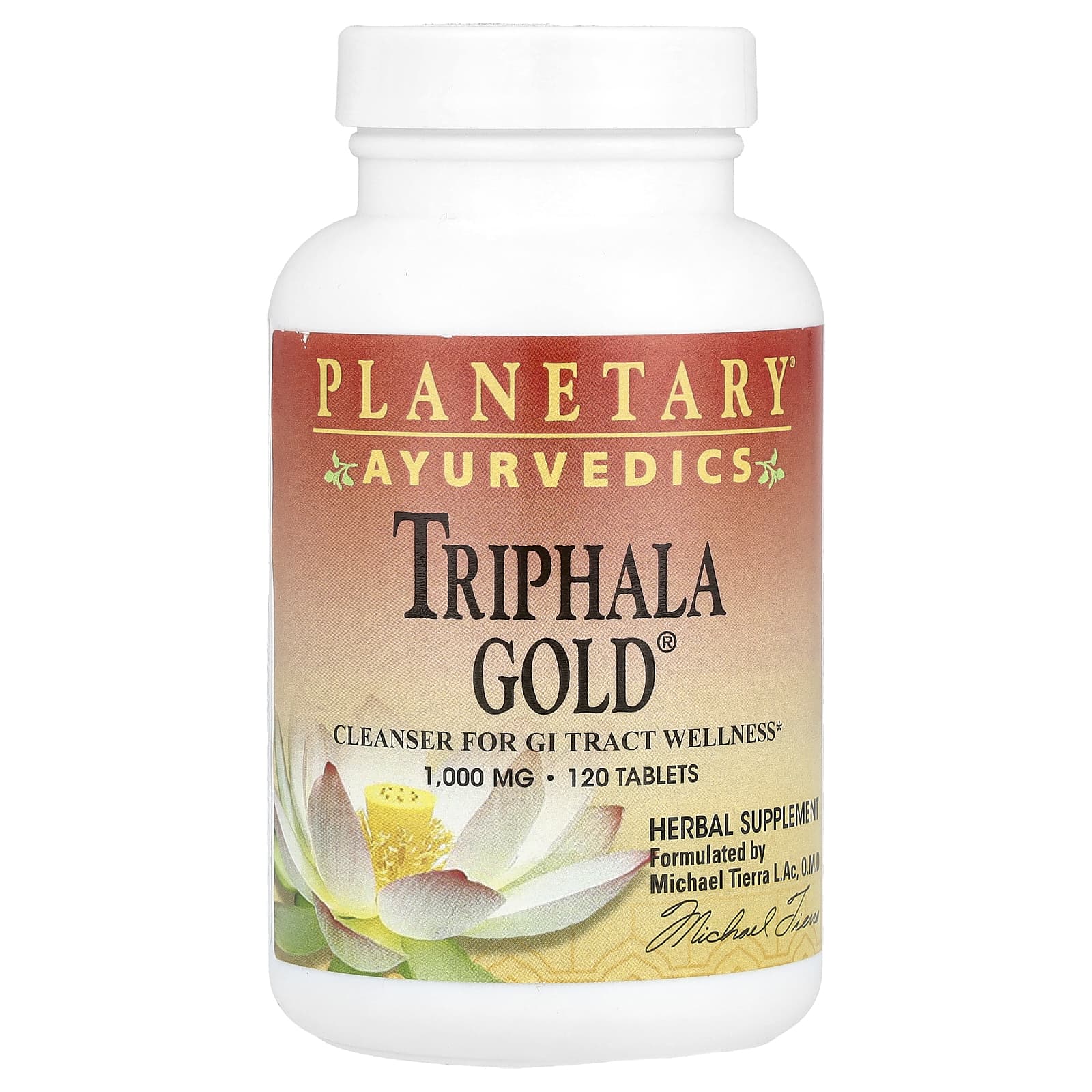 Planetary Herbals, Ayurvedics, Triphala Gold®, 120 Tablets (1,000 mg per Tablet) - Image 1