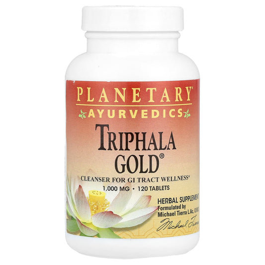 Planetary Herbals, Ayurvedics, Triphala Gold®, 120 Tablets (1,000 mg per Tablet) - Image 1