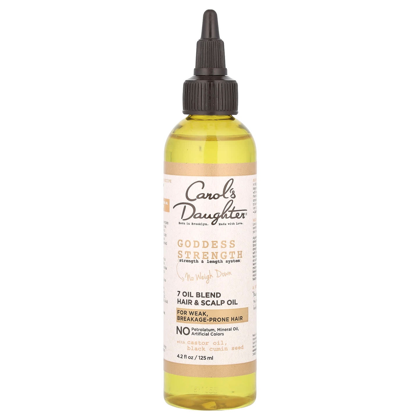 Carol's Daughter Goddess Strength Hair Oil for Weak Hair, Breakage Protection, 4.2 fl oz (125 ml) - Image 1