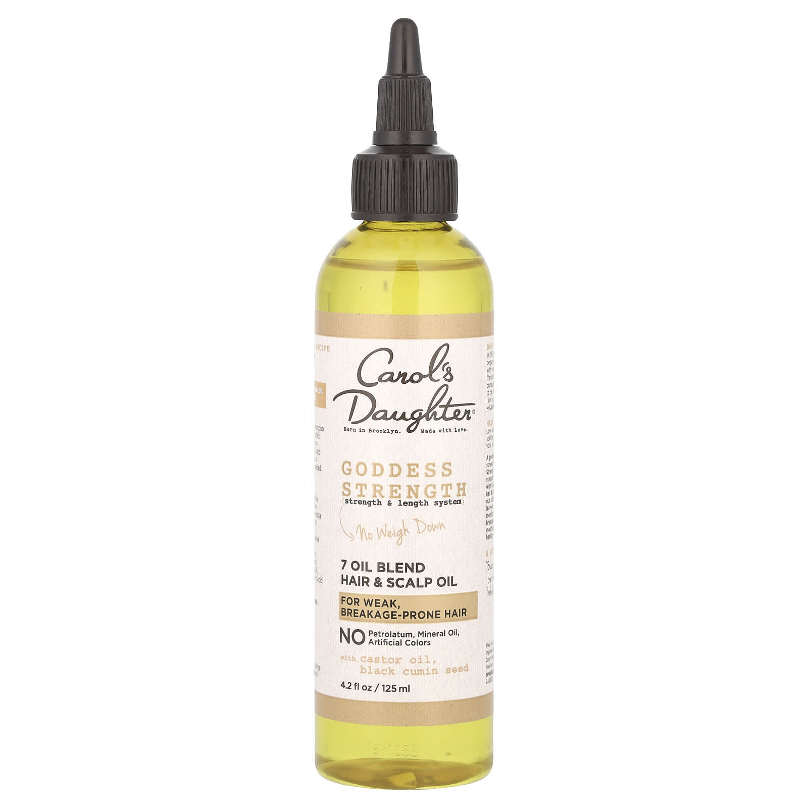 Carol's Daughter Goddess Strength Hair Oil for Weak Hair, Breakage Protection, 4.2 fl oz (125 ml) - Image 1