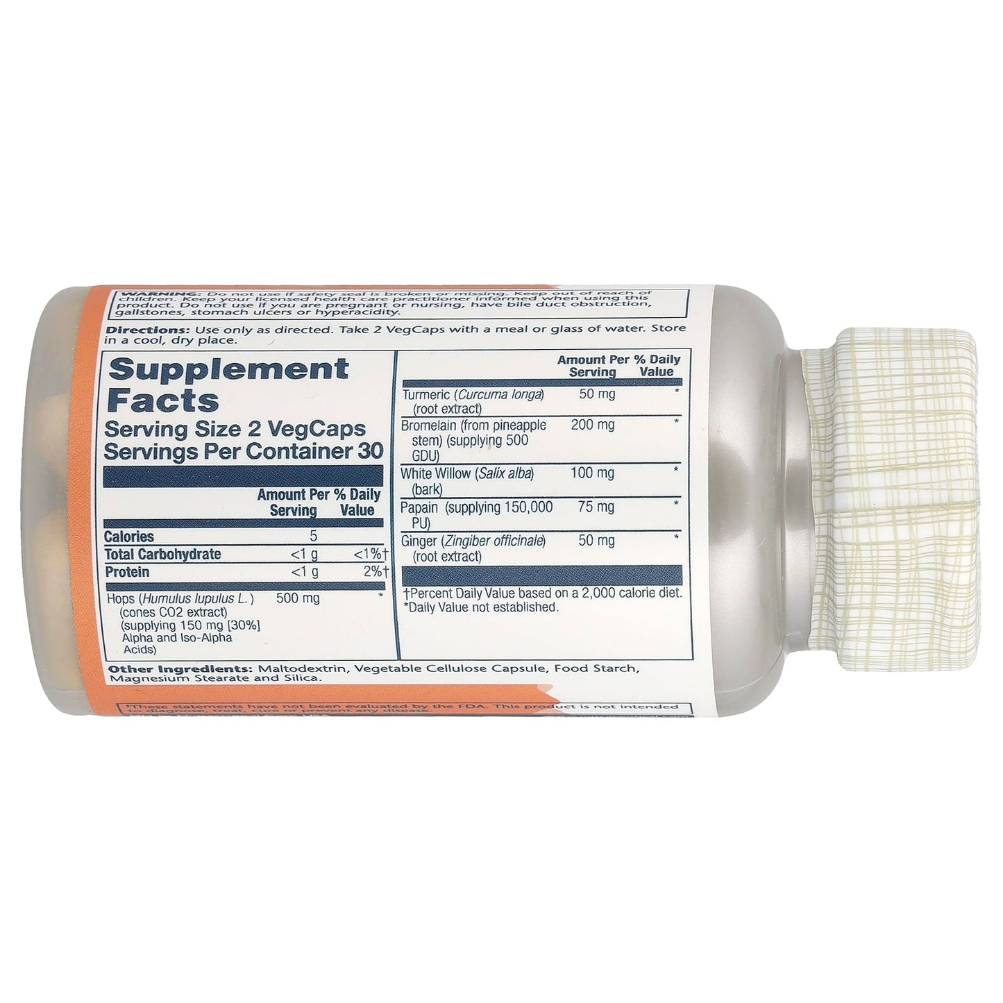 Solaray, IbuActin™, Extra-Strength, 60 VegCaps - Image 2