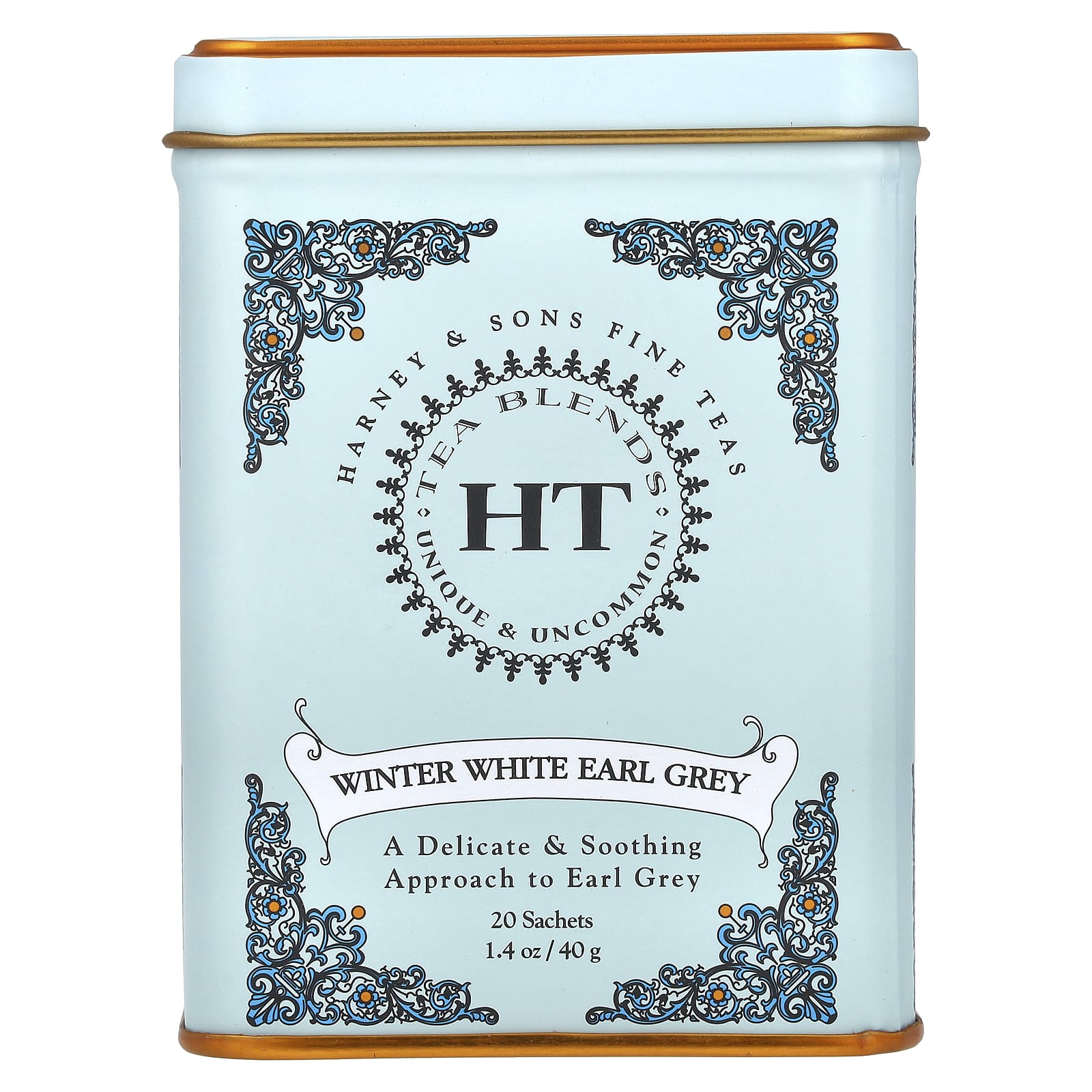 Harney & Sons Winter White Earl Grey Tea, 20 Sachets, 1.4 oz (40 g) - Image 1