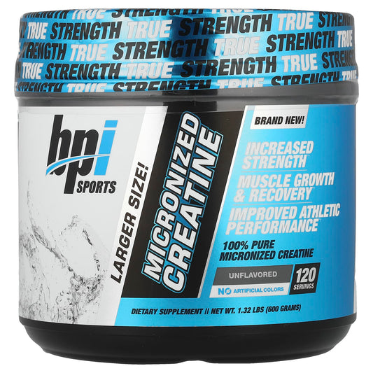 <strong>BPI Sports Micronized Creatine Unflavored 1.32 lbs (600 g)</strong> | Boost Strength & Endurance - Image 1