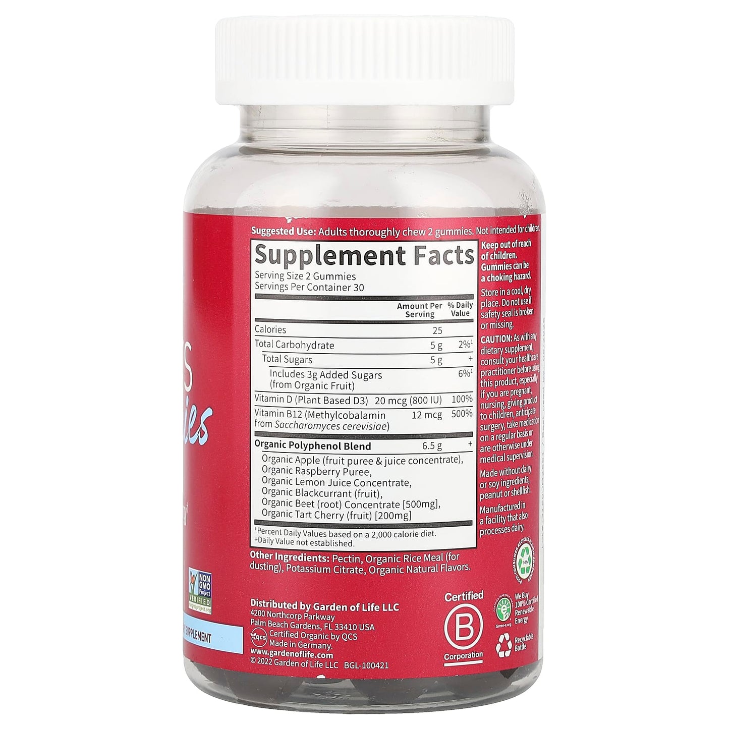 Support Heart Health with USDA Organic Beet Gummies by Garden of Life - Image 2