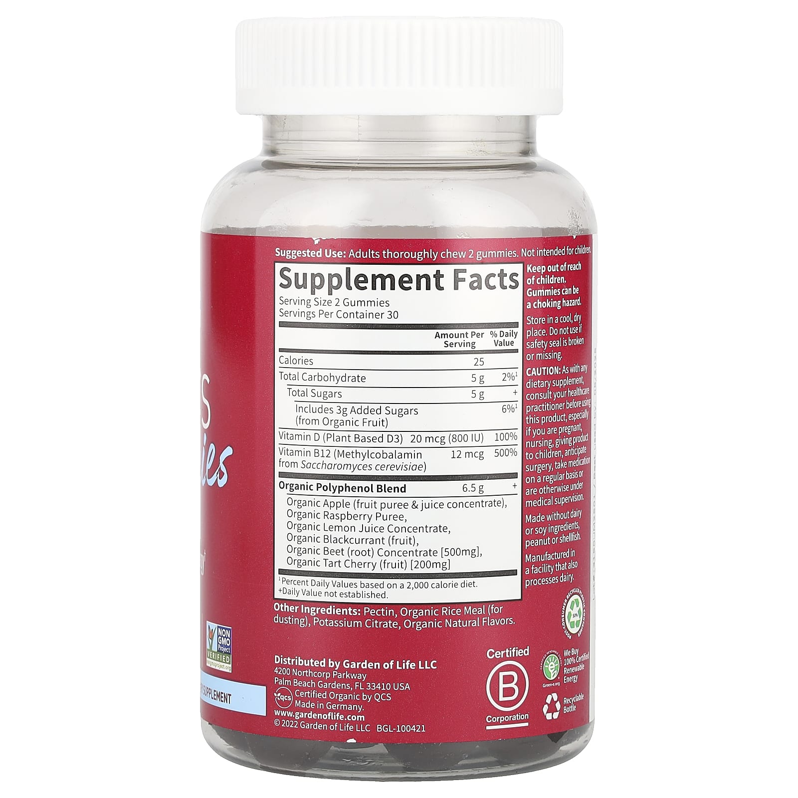 Support Heart Health with USDA Organic Beet Gummies by Garden of Life - Image 2
