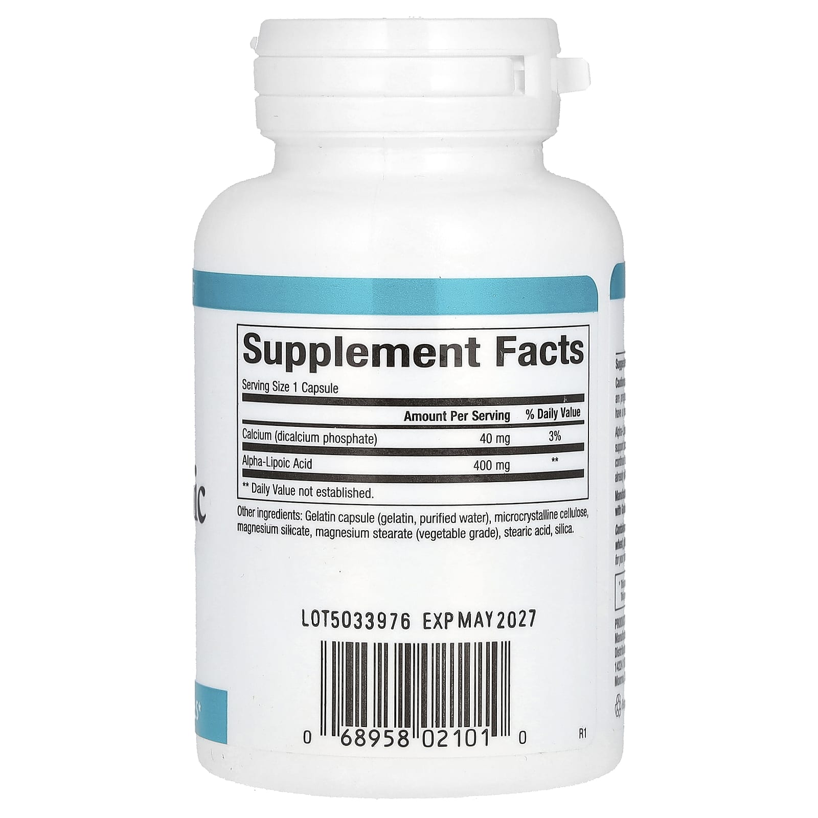 Natural Factors, Alpha-Lipoic Acid, 400 mg, 60 Capsules - Image 2
