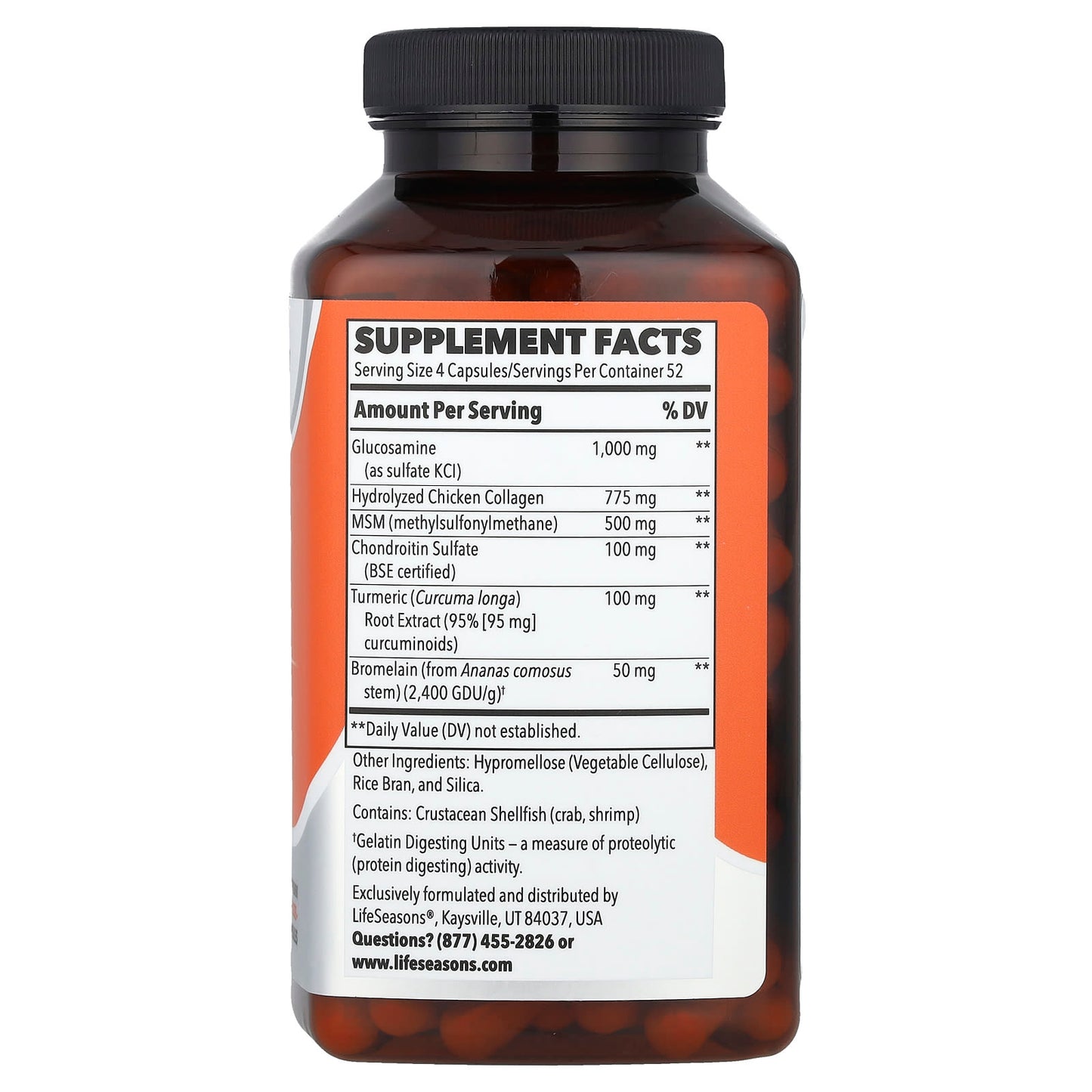 LifeSeasons, Therapeutics, Mobili-T® Joint Support, 208 Veg Capsules - Image 2