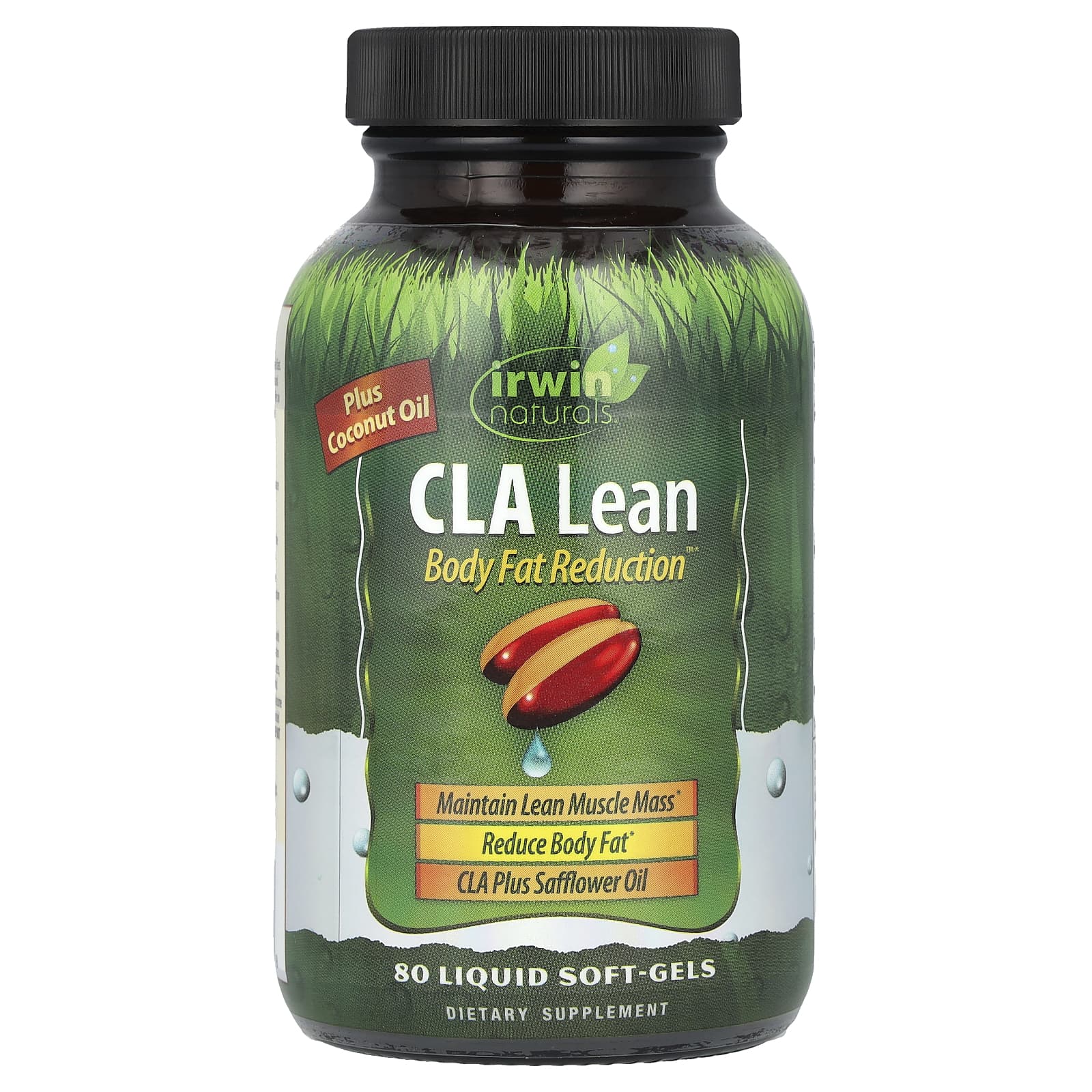 Irwin Naturals CLA Lean Body Fat Reduction Liquid Soft-Gels 80 Count - Image 1