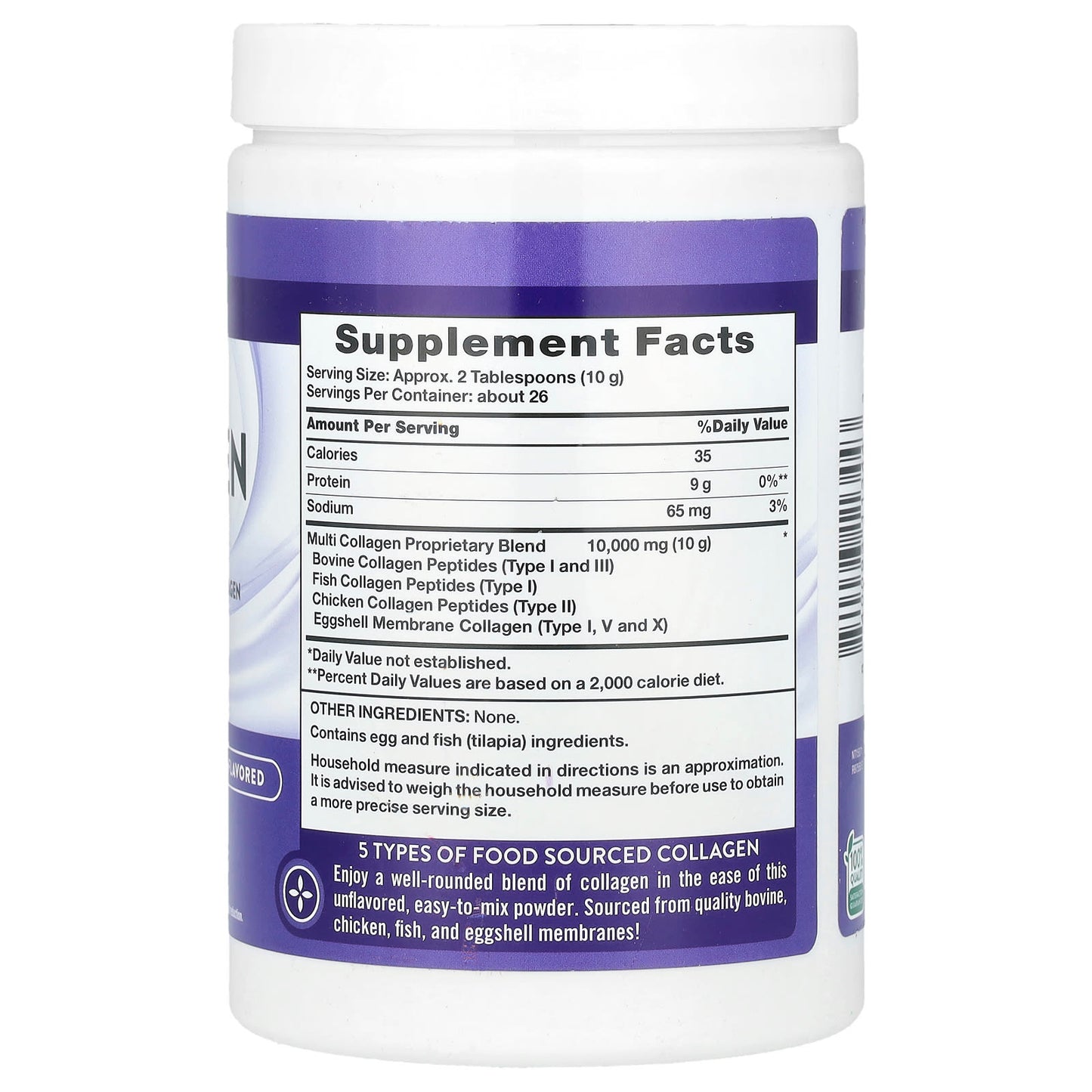 Nature's Truth, Multi Collagen Peptides Powder, Unflavored, 9 oz (255 g) - Image 2