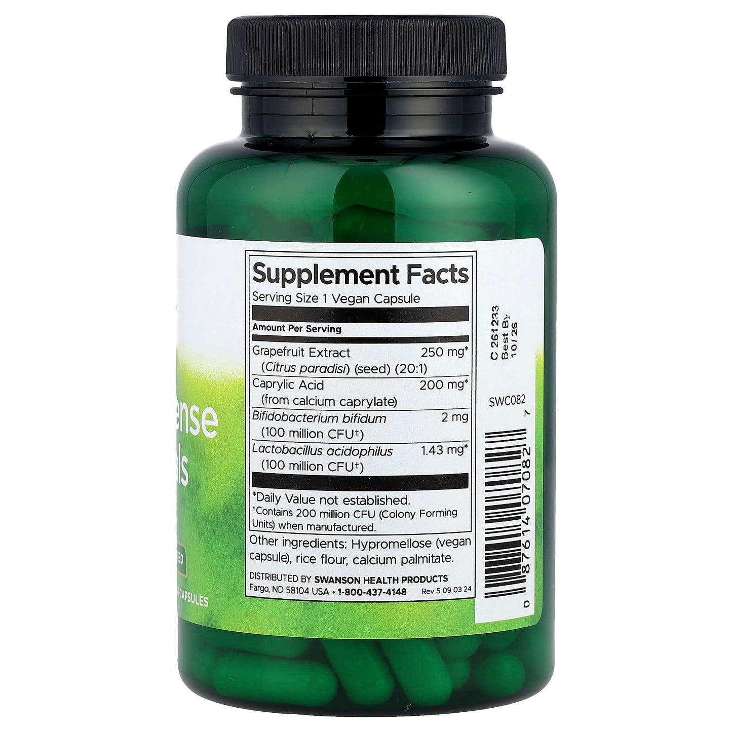 Swanson, Yeast Defense Essentials, 120 Vegan Capsules - Image 2