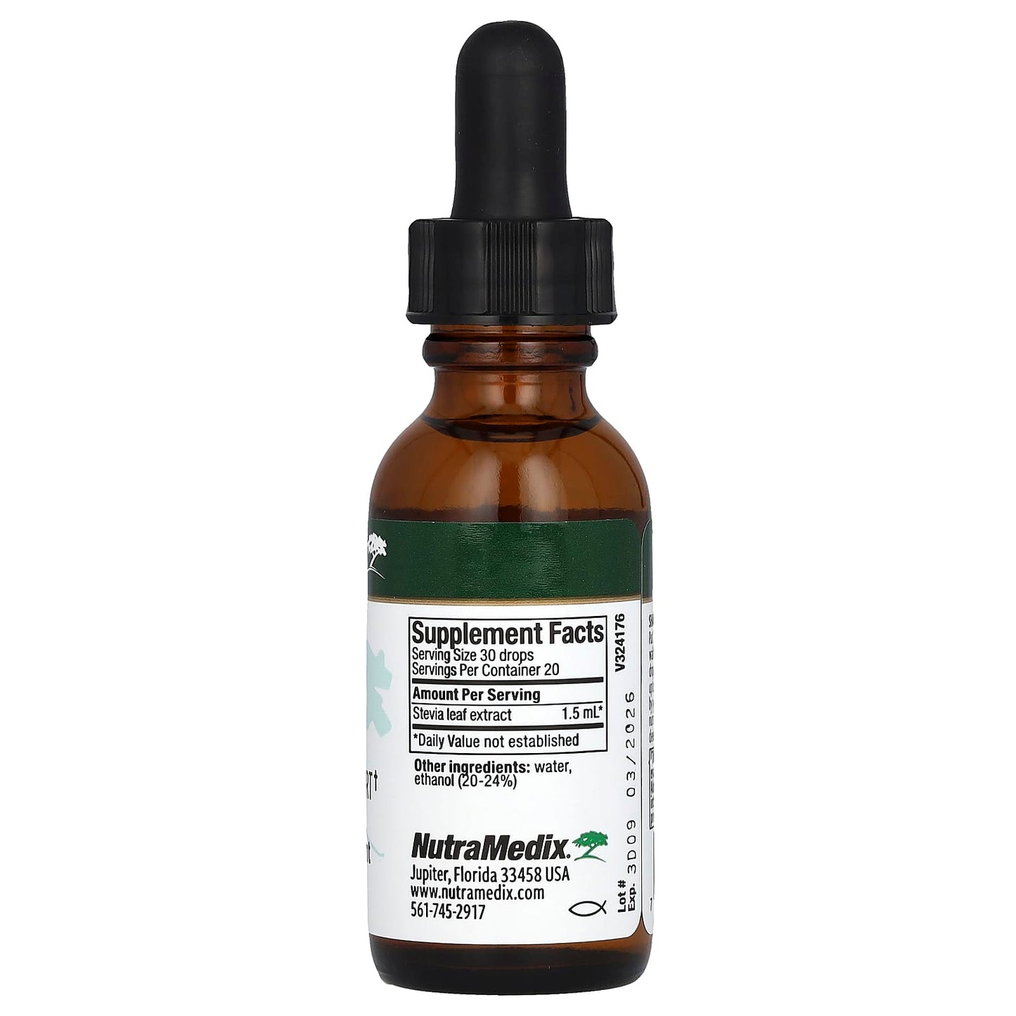NutraMedix, Stevia, Microbial Support, 1 fl oz (30 ml) - Image 2