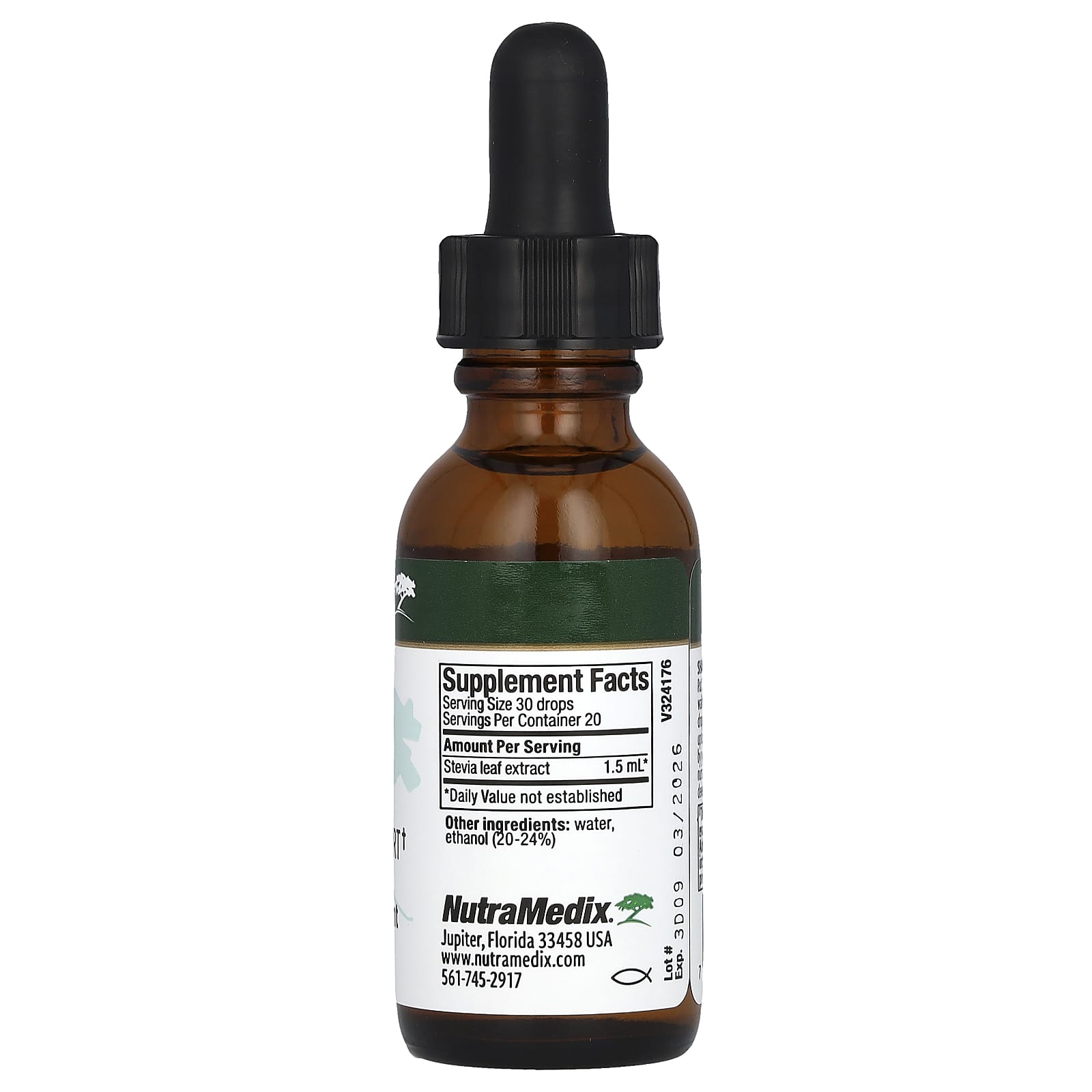 NutraMedix, Stevia, Microbial Support, 1 fl oz (30 ml) - Image 2