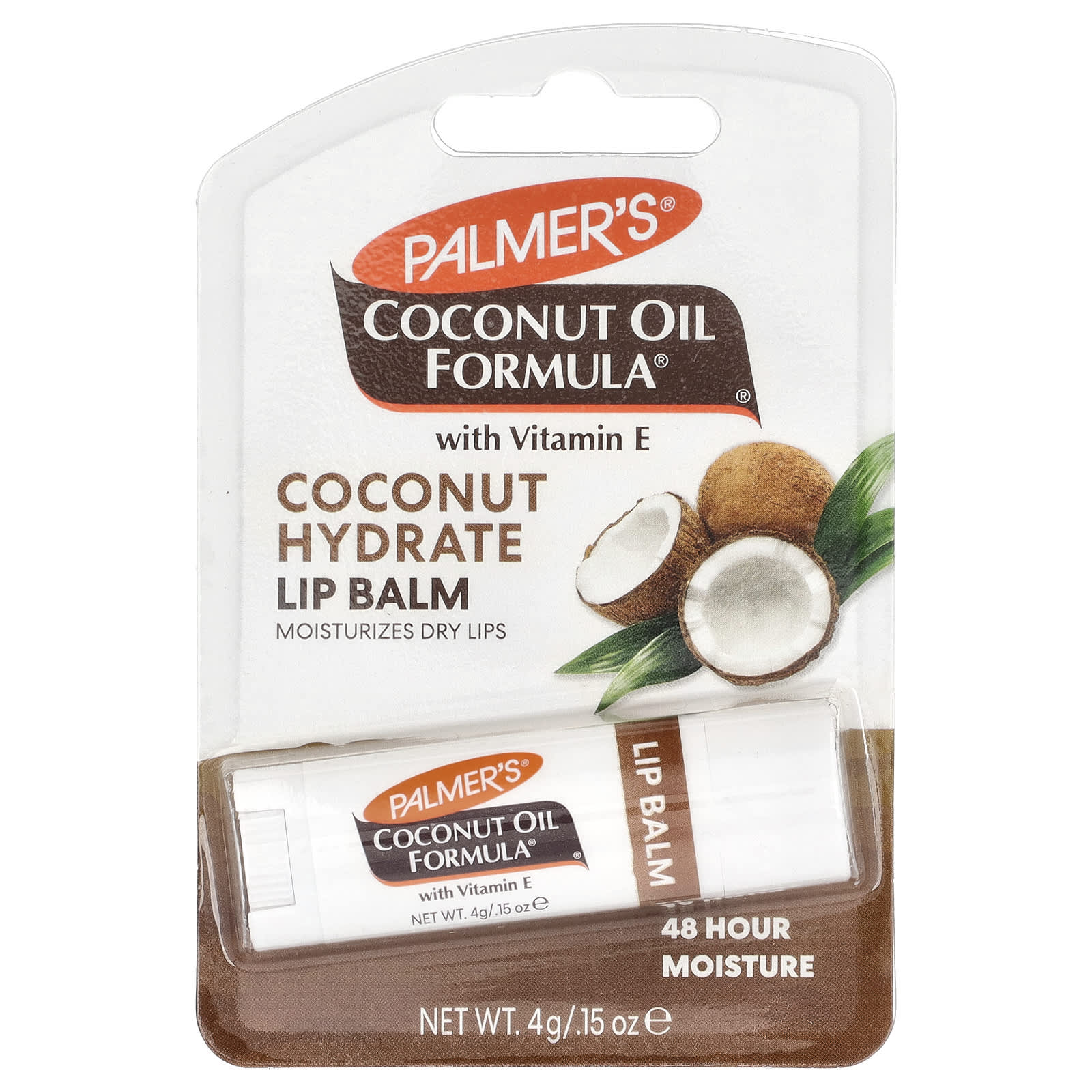 Palmer's, Coconut Oil Formula® with Vitamin E, Coconut Hydrate Lip Balm, 0.15 oz (4 g) - Image 2