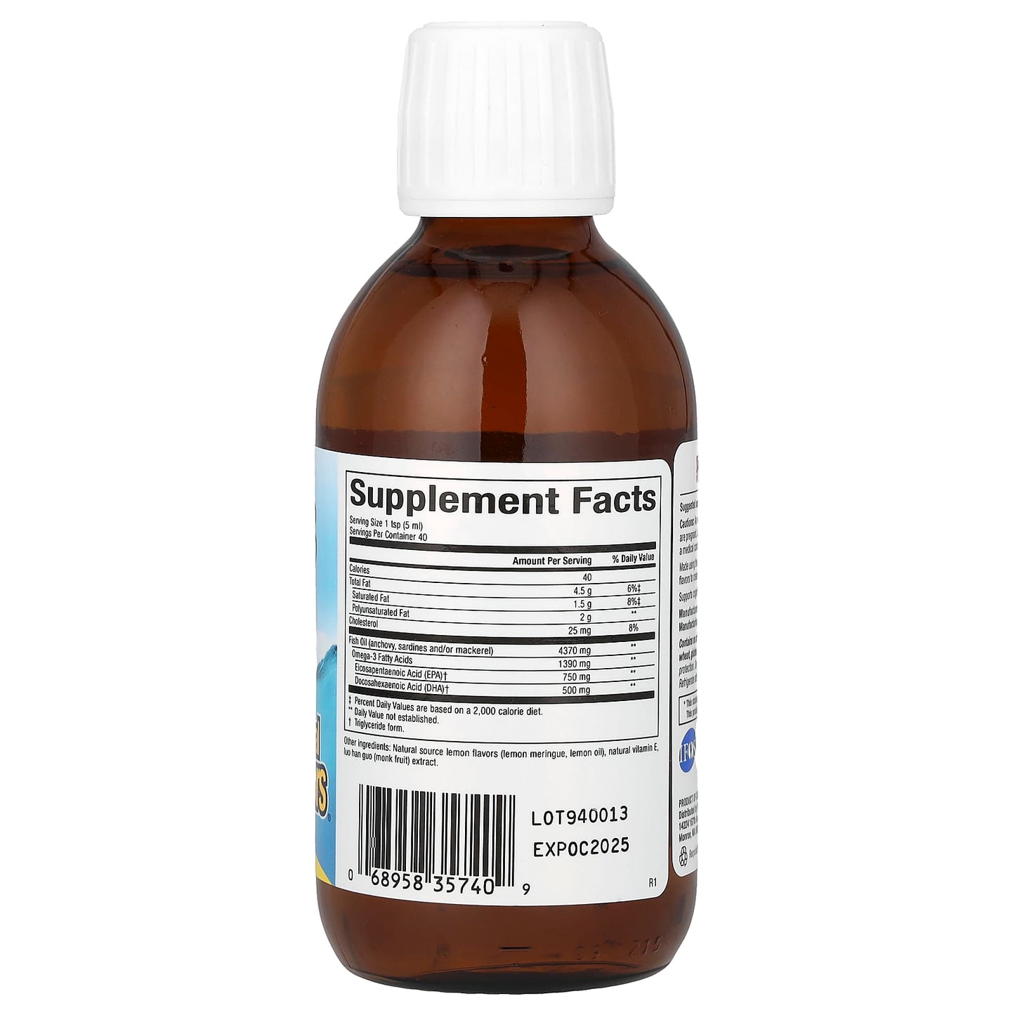 Natural Factors, SeaRich Omega-3, Delicious Lemon Meringue, 6.76 fl oz (200 ml) - Image 2