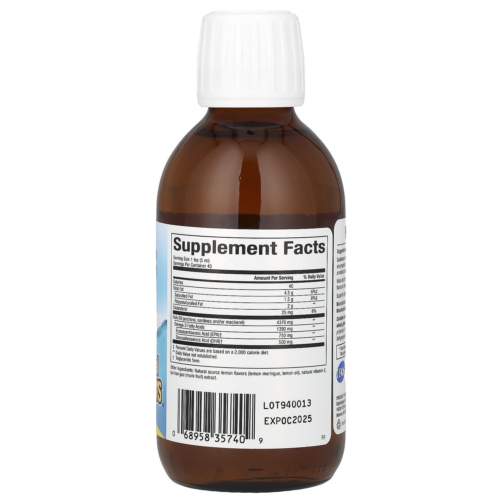 Natural Factors, SeaRich Omega-3, Delicious Lemon Meringue, 6.76 fl oz (200 ml) - Image 2