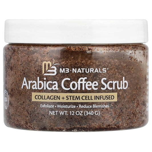 M3 Naturals, Arabica Coffee Scrub, 12 oz (340 g) - Image 1