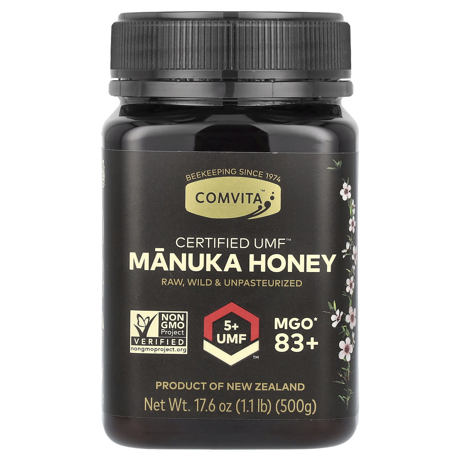 Comvita Manuka Honey, UMF 5+ (MGO 83+), 500g (17.6 oz) - Image 1