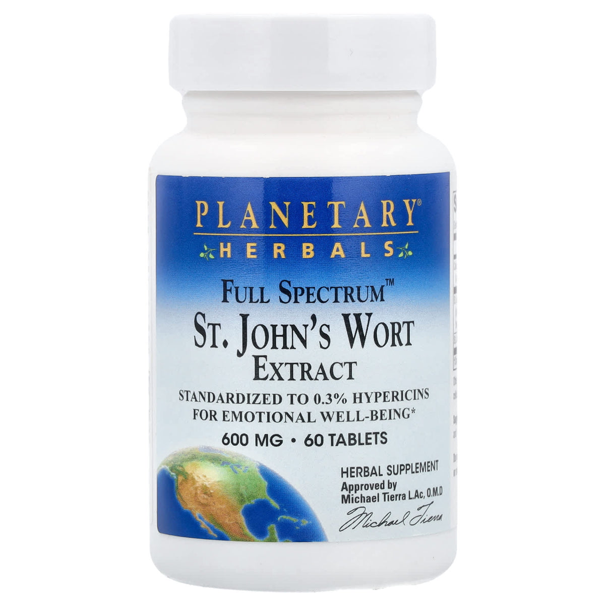 Planetary Herbals, Full Spectrum™ St. John's Wort Extract, 60 Tablets - Image 1