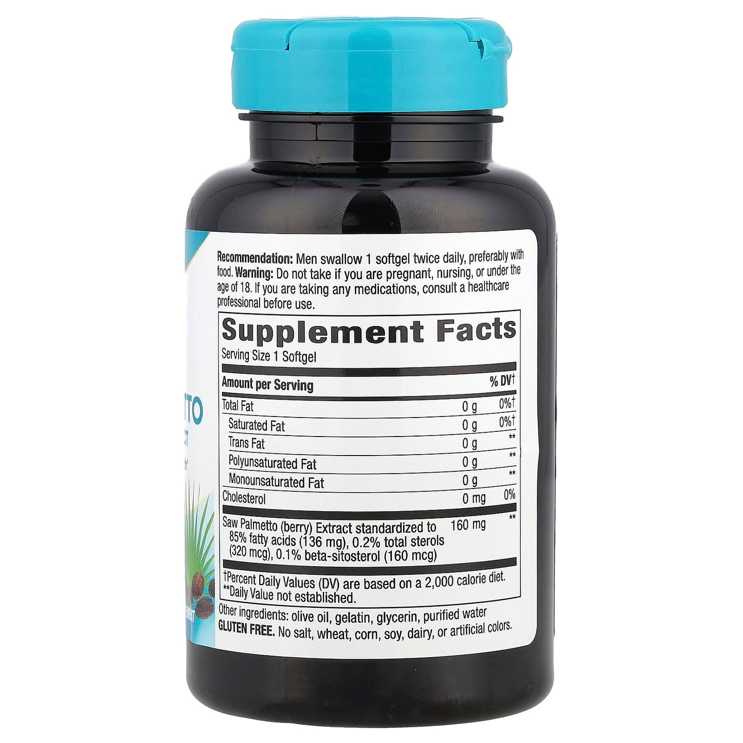Nature's Way, Saw Palmetto, 160 mg, 120 Softgels - Image 2