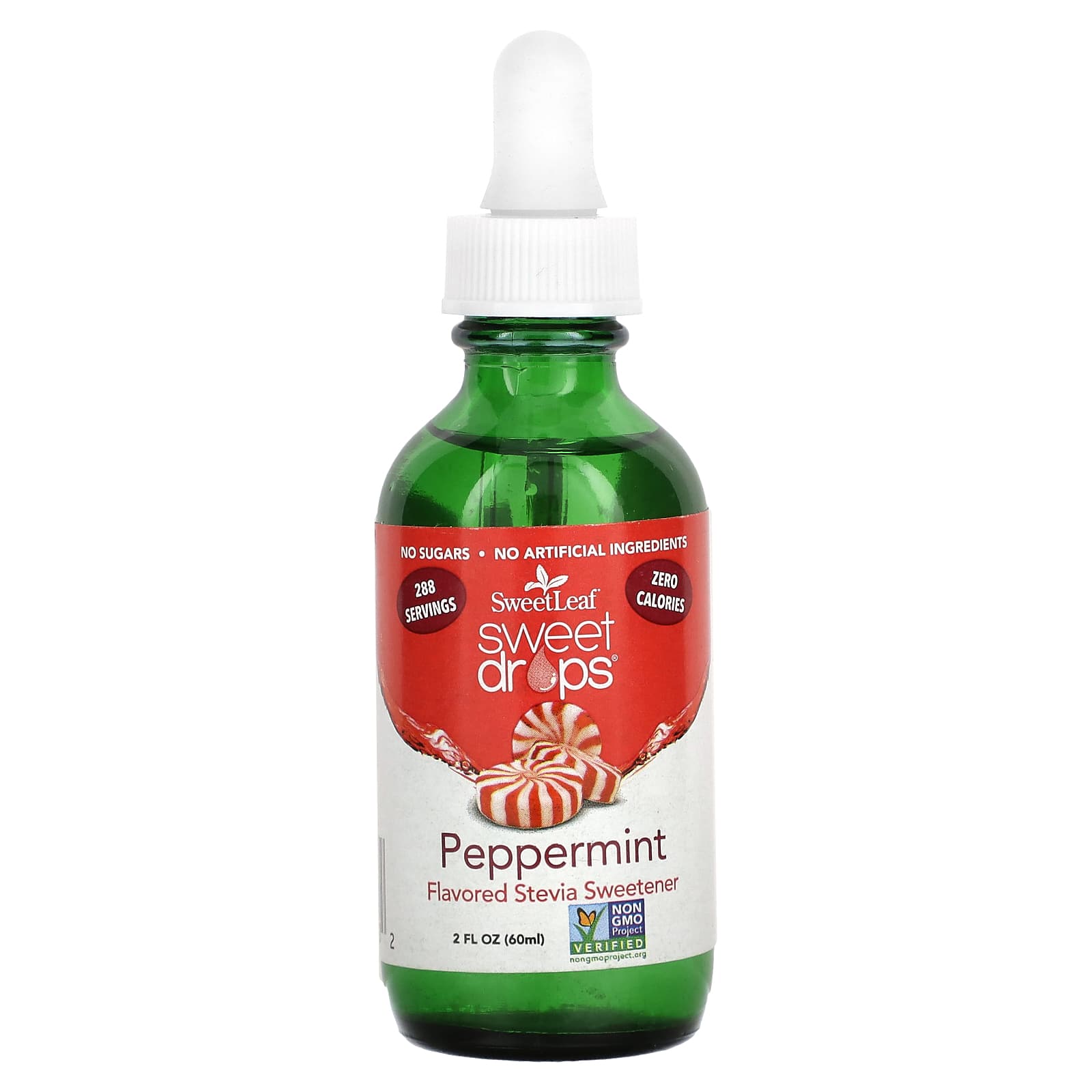 SweetLeaf Stevia, Sweet Drops, Peppermint, 2 fl oz (60 ml) - Image 1
