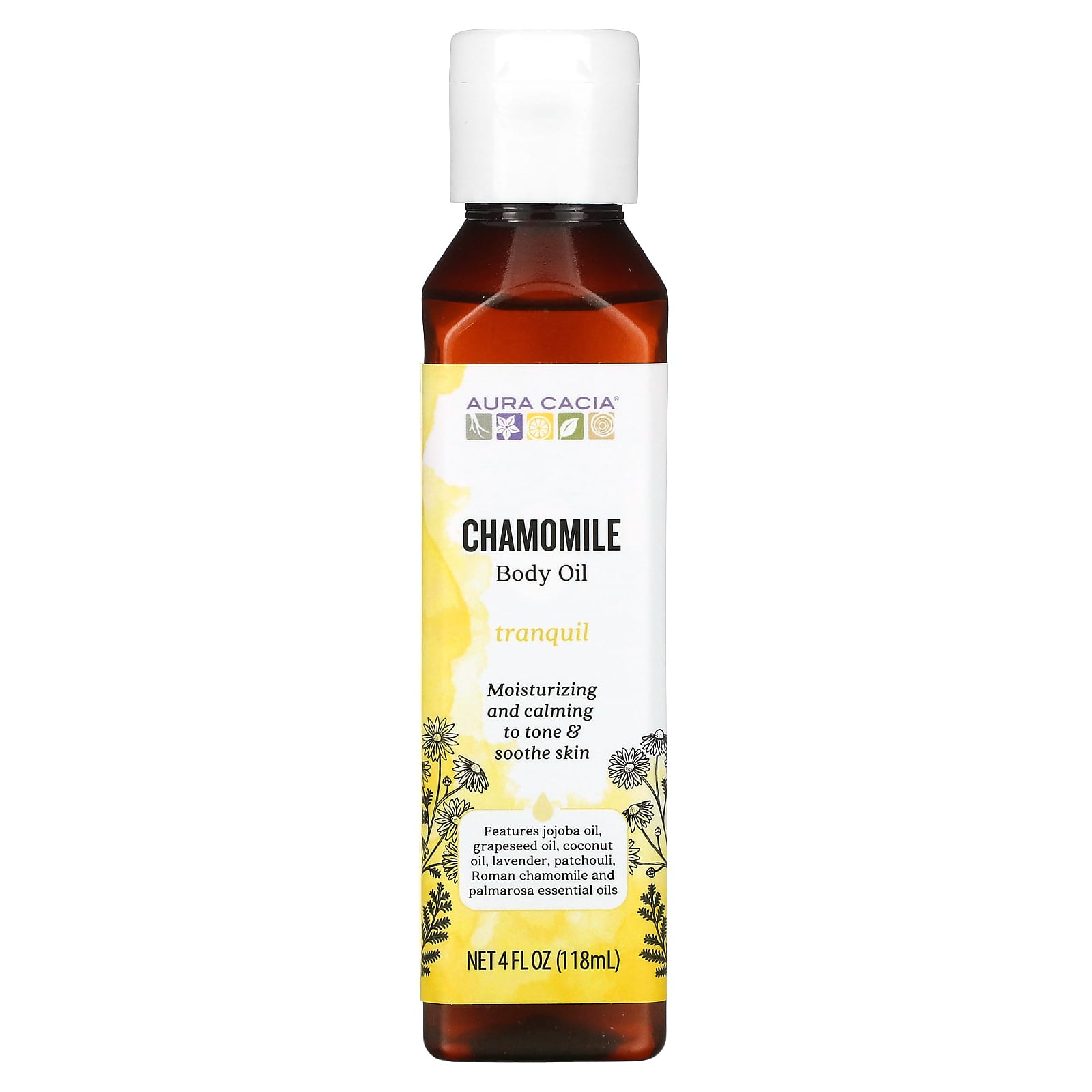 Chamomile Body Oil for Relaxation & Moisturizing - Image 1