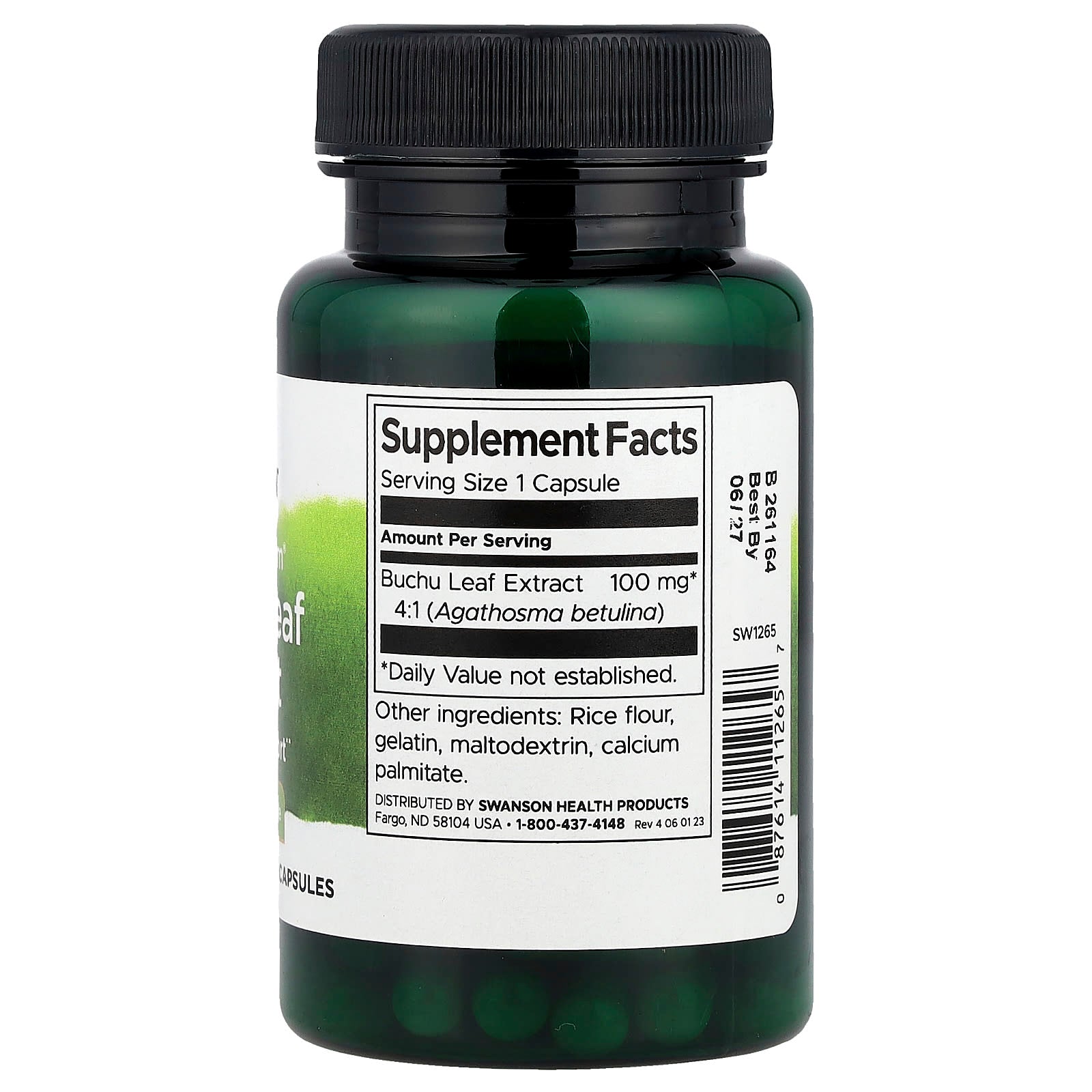 Swanson, Full Spectrum® Buchu Leaf Extract, 100 mg, 60 Capsules - Image 2