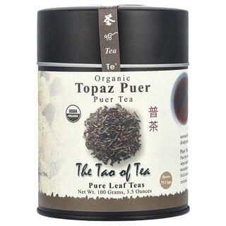 Organic Puer Tea, Topaz Puer, 75 Cups, 3.5 oz (100g)
