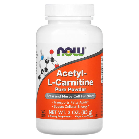 NOW Foods, Acetyl-L-Carnitine, 3 oz (85 g) - Image 1