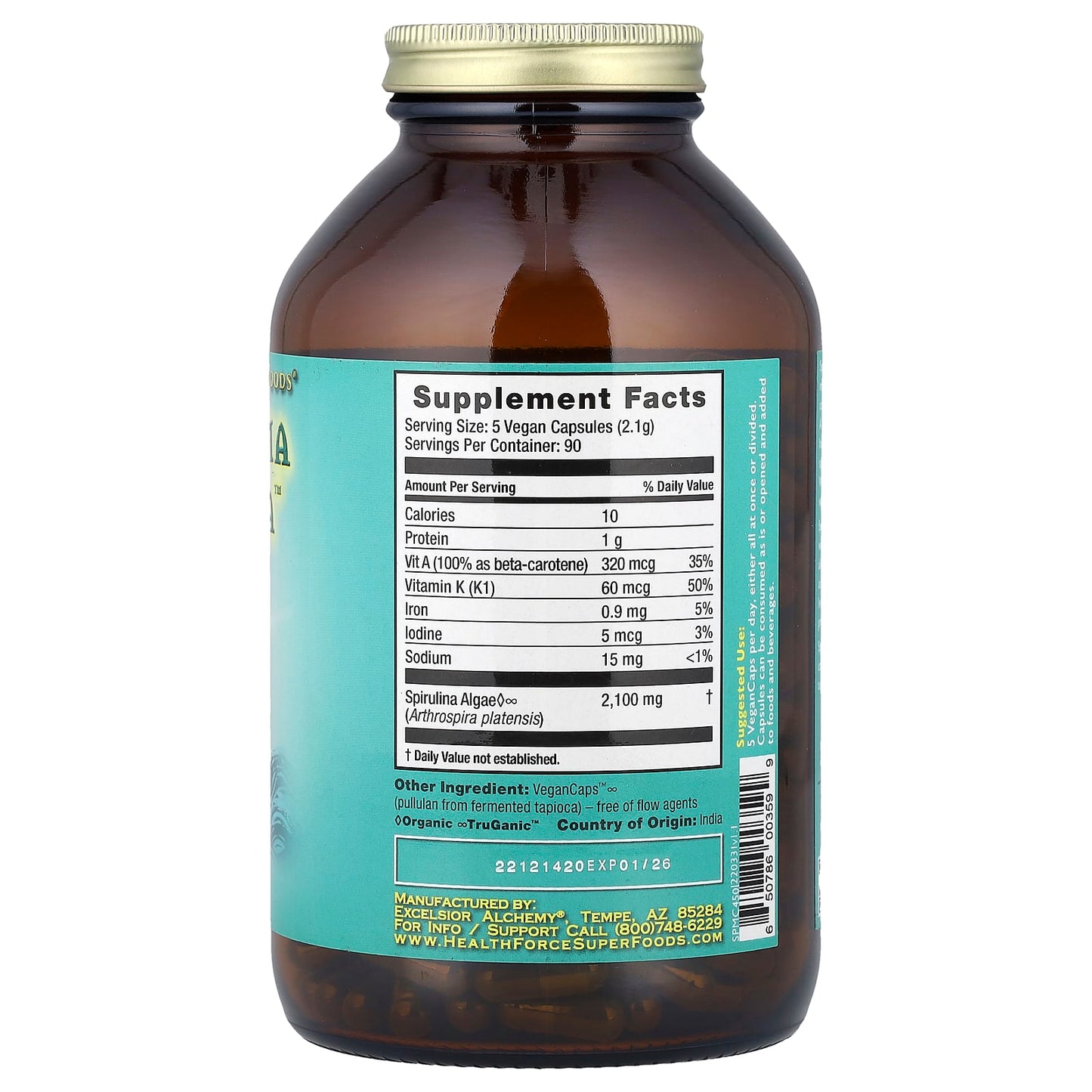 Vegan Spirulina Supplement for Broad-Spectrum Nutrition - Image 2