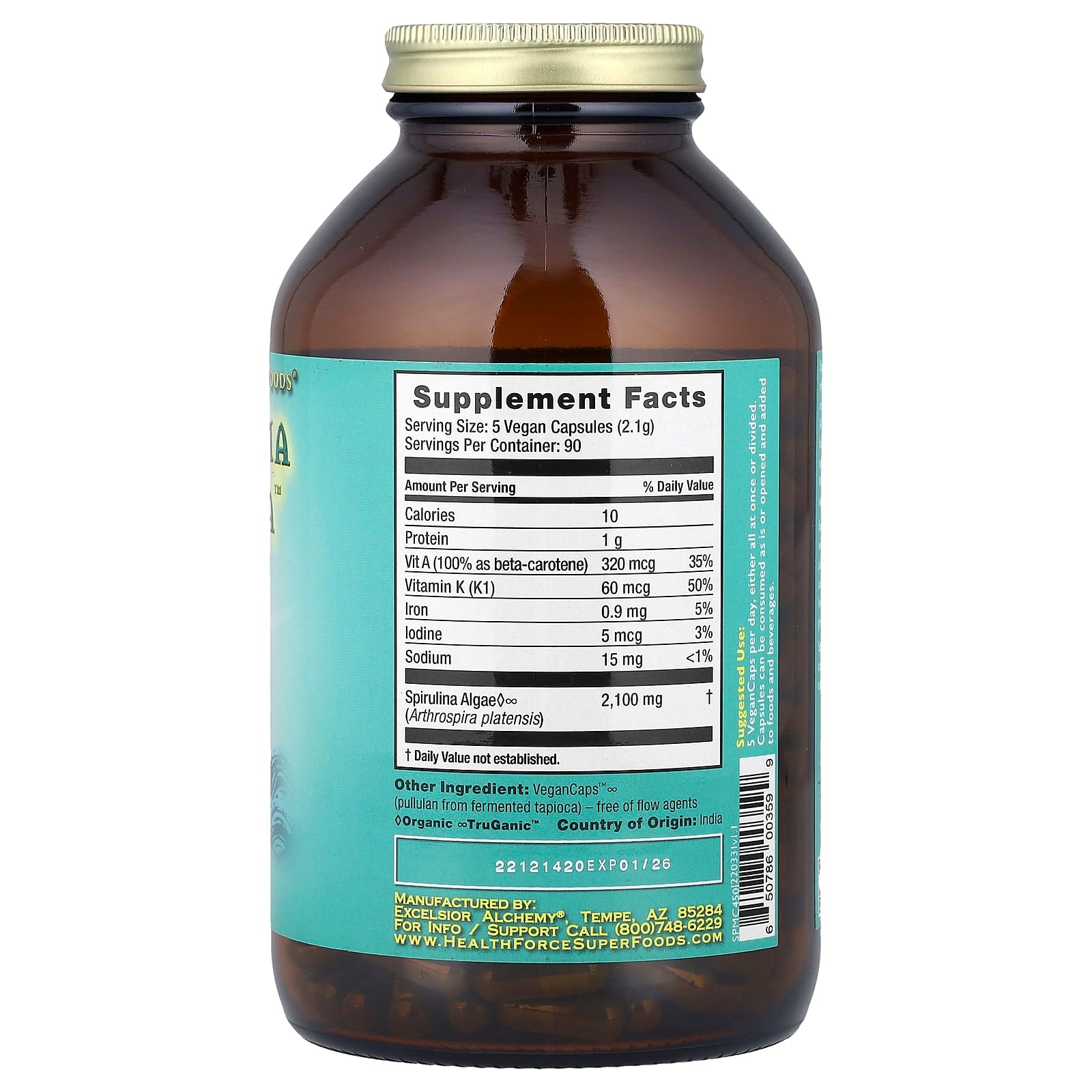 Vegan Spirulina Supplement for Broad-Spectrum Nutrition - Image 2