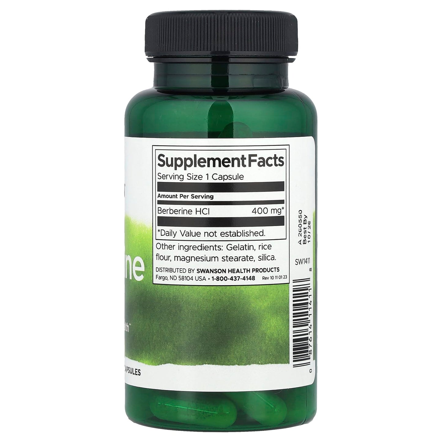 Swanson, Berberine, 400 mg, 60 Capsules