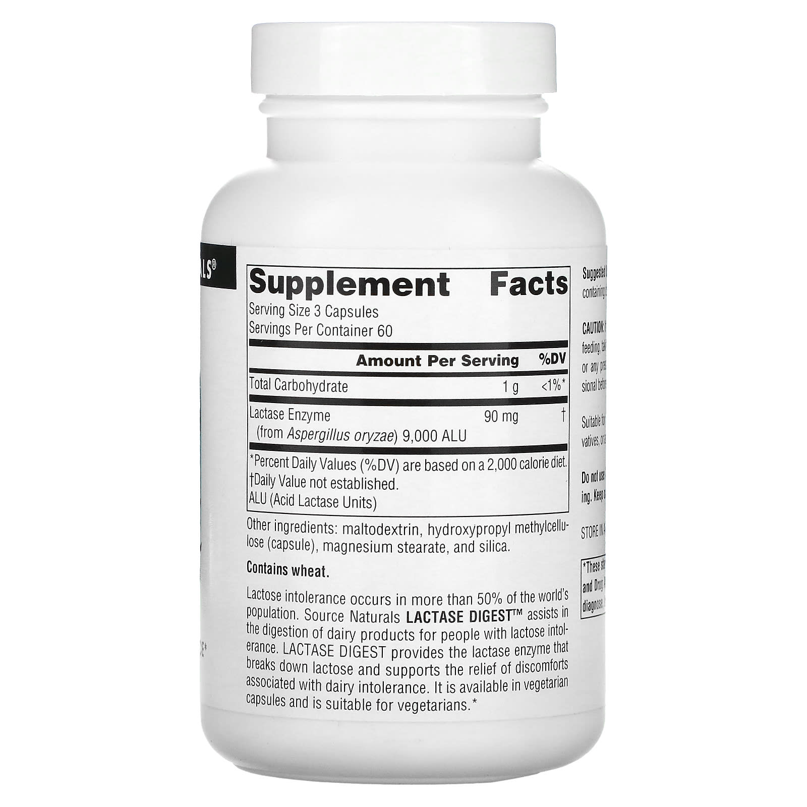 Source Naturals, Lactase Digest, 180 Capsules - Image 2