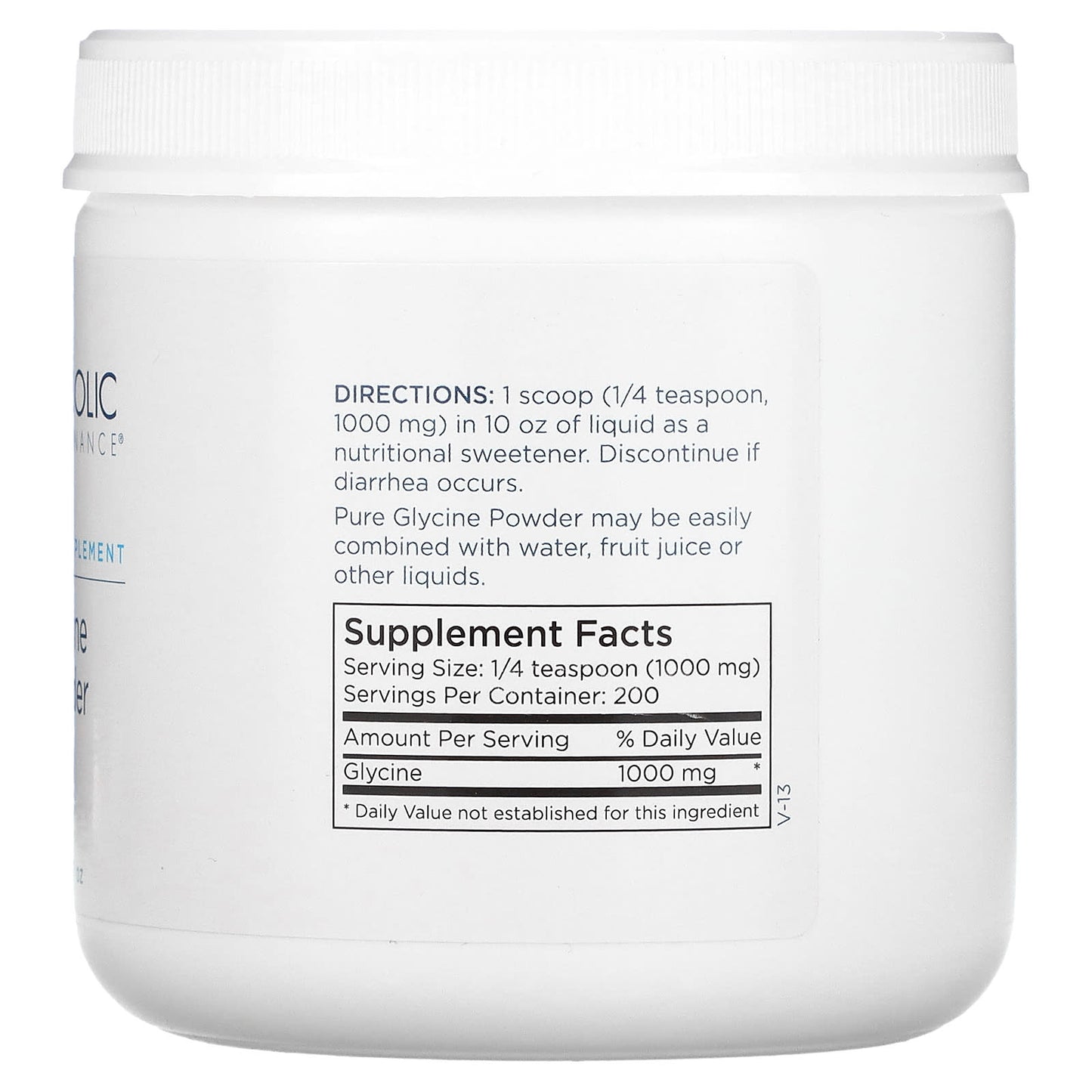 Metabolic Maintenance, Glycine Powder, 7 oz (200 g) - Image 2