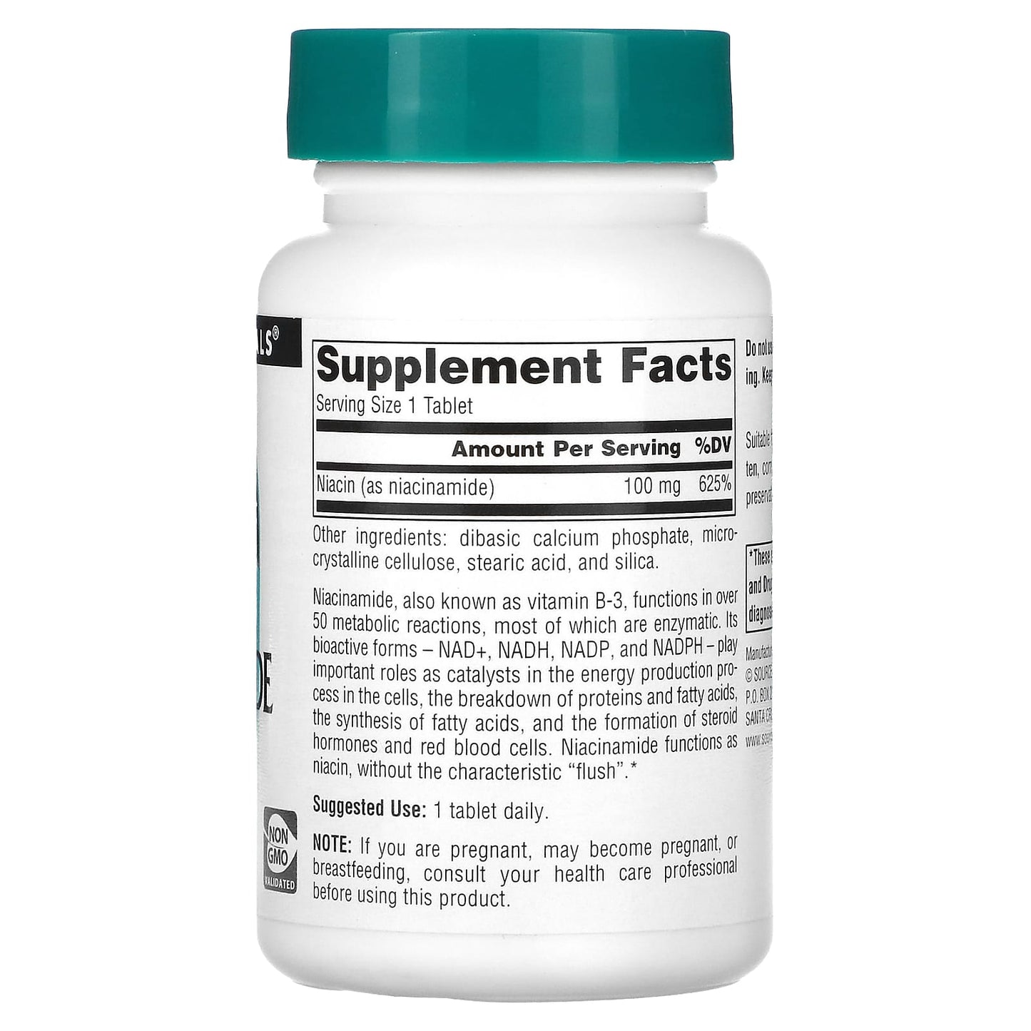 Source Naturals, Niacinamide B-3, 100 mg, 250 Tablets - Image 2