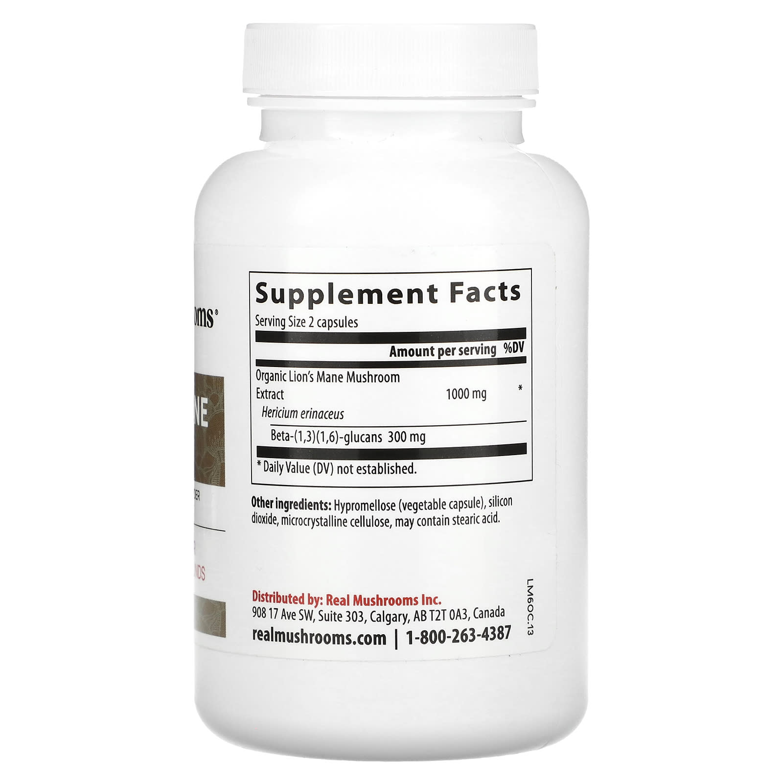 Real Mushrooms, Lion's Mane, Mushroom Extract Powder, 120 Capsules - Image 2