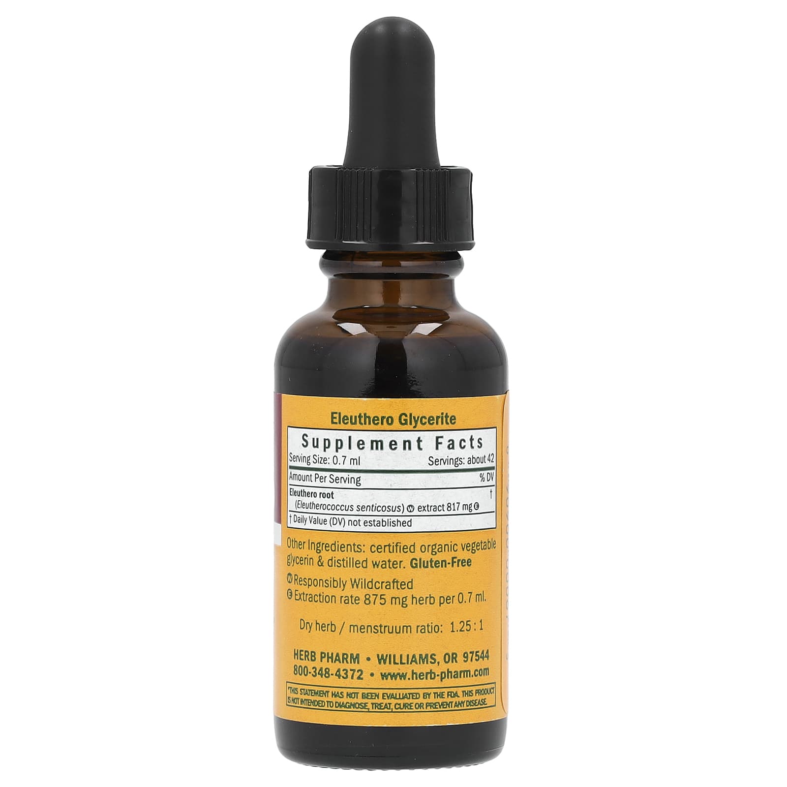 Herb Pharm Eleuthero Energy & Vitality Supplement 1 fl oz (30 ml) - Image 2