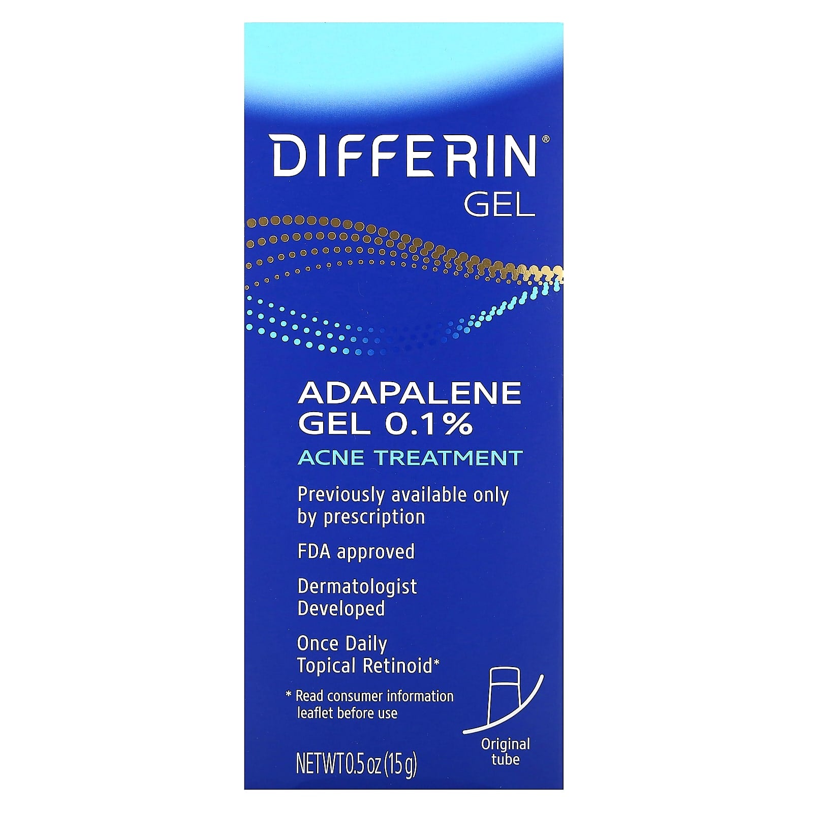 Differin Adapalene Gel 0.1% Acne Treatment for Sensitive Skin - Image 2