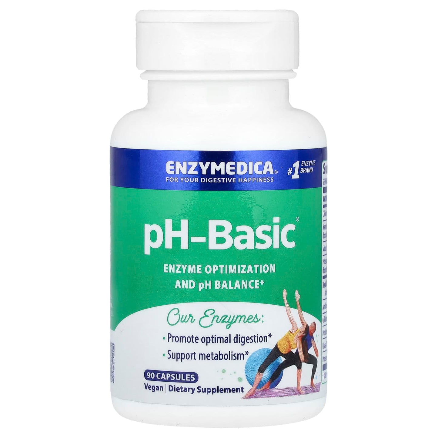 Optimize Digestion with Enzymedica pH-Basic - 90 Capsules - Image 1