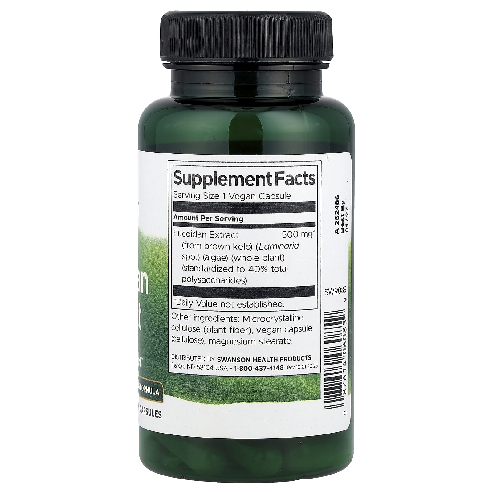 Swanson, Fucoidan Extract, 500 mg, 60 Vegan Capsules - Image 2