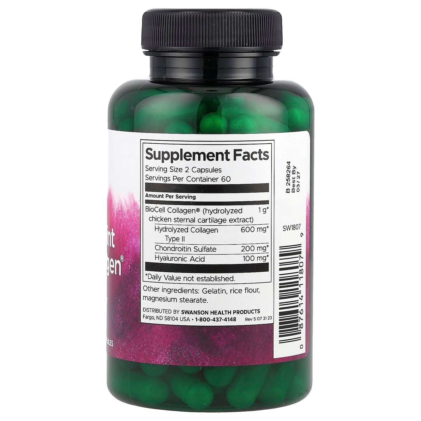 Swanson, Skin and Joint BioCell Collagen®, 120 Capsules - Image 2
