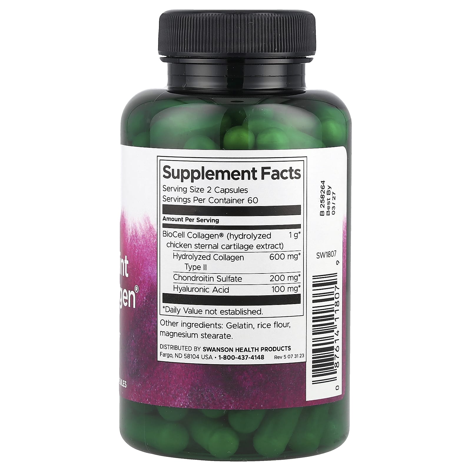 Swanson, Skin and Joint BioCell Collagen®, 120 Capsules - Image 2