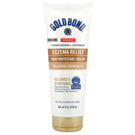 Gold Bond Eczema Relief Cream, Fast Dry Skin Protection, 8oz - Image 1