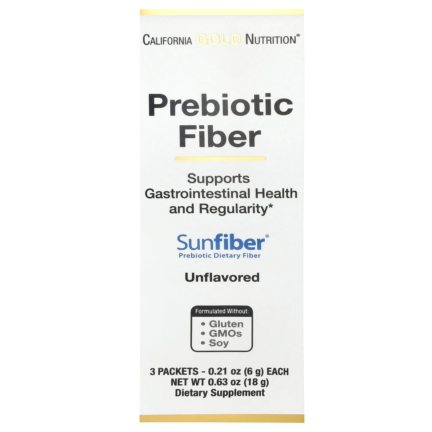 Support Digestive Health with California Gold Nutrition Prebiotic Fiber - Image 1