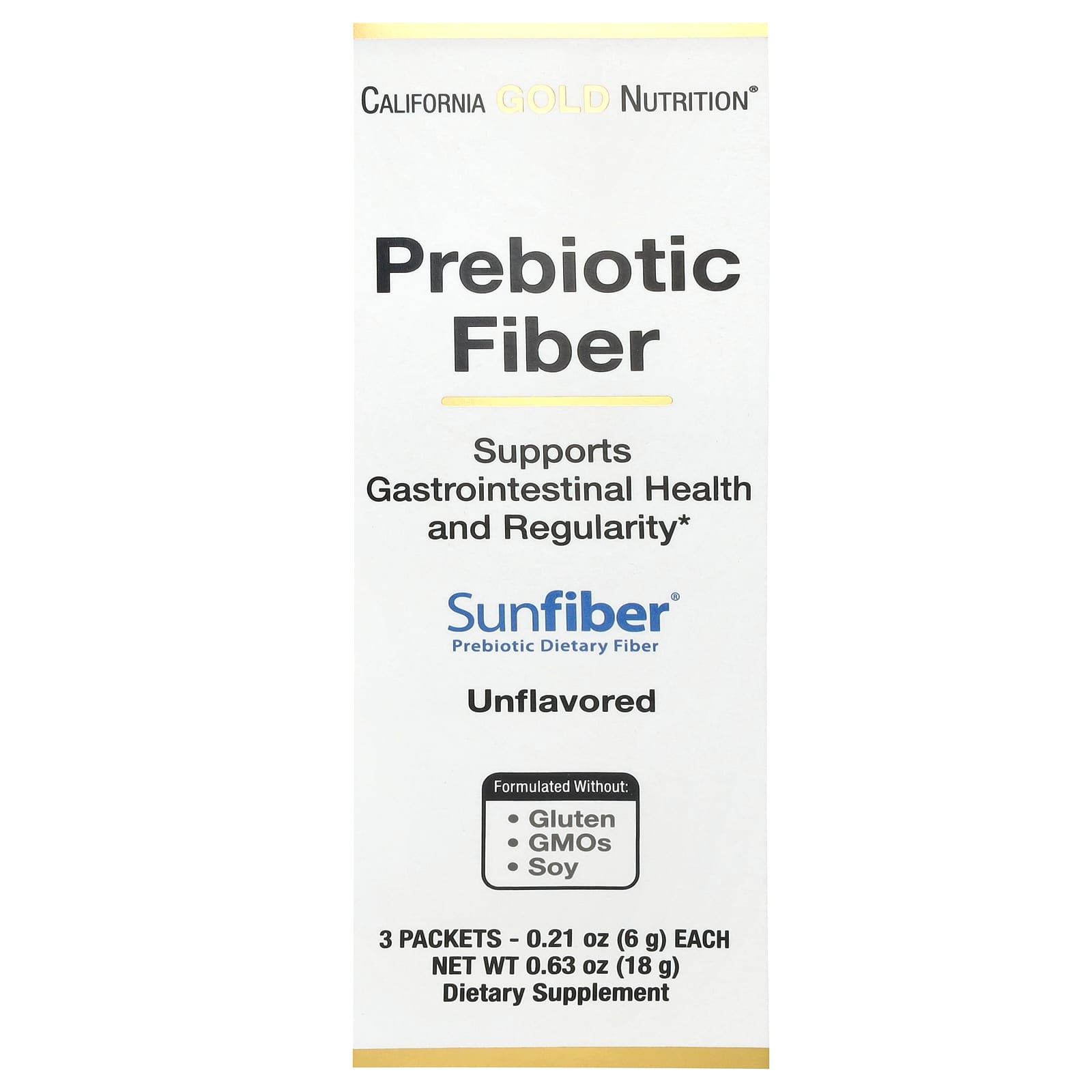Support Digestive Health with California Gold Nutrition Prebiotic Fiber - Image 1