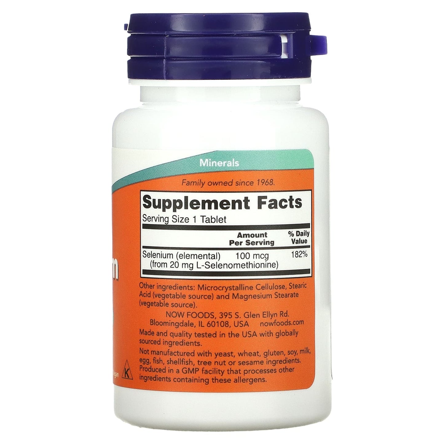 NOW Foods, Selenium, 100 mcg, 100 Tablets - Image 2