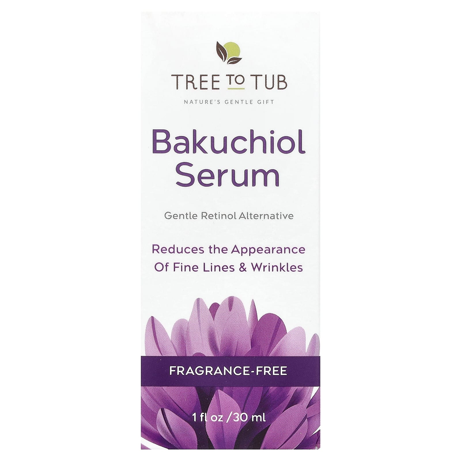 Tree To Tub, Bakuchiol Serum, Fragrance-Free, 1 fl oz (30 ml) - Image 2